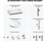 Раковина Wellsee 42 см со столешницей 80 смChalice Perfectionв наборе 10 в 1 201009991 8