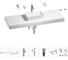 Раковина 42 см со столешницей 140 см Wellsee Pure BY Wellsee в наборе 10 в 1 201011041 1
