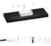 Раковина 42 см со столешницей 140 см Wellsee Pure BY Wellsee в наборе 10 в 1 201011060