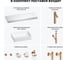 Раковина 42 см со столешницей 140 см Wellsee Pure BY Wellsee в наборе 10 в 1 201011044 8