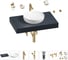 Раковина 42 см со столешницей 80 см Wellsee Chalice Perfection в наборе 10 в 1 201010018 1