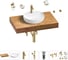 Раковина 42 см со столешницей 80 см Wellsee Chalice Perfection в наборе 10 в 1 201010498 1