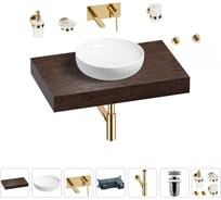 Раковина Wellsee 42 см со столешницей 80 смChalice Perfectionв наборе 9 в 1 201010068