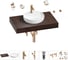 Раковина Wellsee 42 см со столешницей 80 смChalice Perfectionв наборе 10 в 1 201010504 1