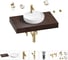 Раковина Wellsee 42 см со столешницей 80 смChalice Perfectionв наборе 10 в 1 201010503 1