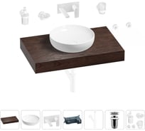 Раковина Wellsee 42 см со столешницей 80 смChalice Perfectionв наборе 9 в 1 201010065