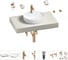 Раковина Wellsee 42 см со столешницей 80 смChalice Perfectionв наборе 10 в 1 201010474 1
