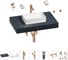 Раковина 42 см со столешницей 80 см Wellsee Pure BY Wellsee в наборе 10 в 1 201010729 1