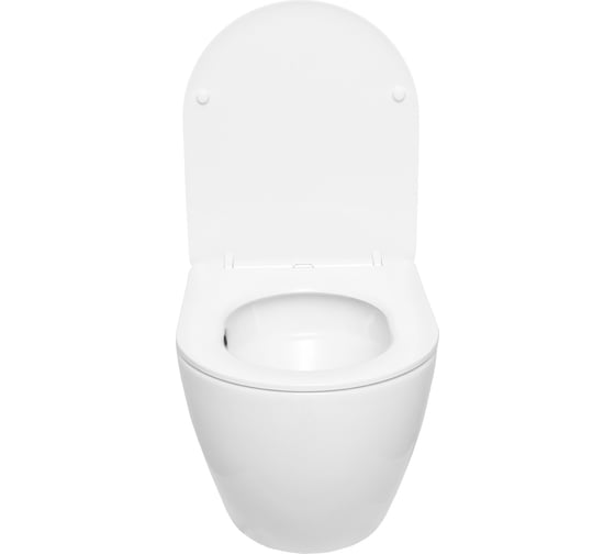 Подвесной унитаз San More fiaba безободковый, с микролифтом, белый SMT971903