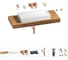 Раковина 75 см со столешницей 120 см Wellsee Pure BY Wellsee в наборе 9 в 1 201011724 1
