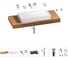 Раковина 75 см со столешницей 120 см Wellsee Pure BY Wellsee в наборе 9 в 1 201011726 1