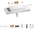 Раковина 75 см со столешницей 120 см Wellsee Pure BY Wellsee в наборе 9 в 1 201011764 8