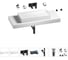 Раковина 75 см со столешницей 120 см Wellsee Pure BY Wellsee в наборе 9 в 1 201011762 1