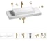 Раковина 75 см со столешницей 120 см Wellsee Pure BY Wellsee в наборе 10 в 1 201011753 1