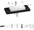 Раковина 75 см со столешницей 120 см Wellsee Pure BY Wellsee в наборе 10 в 1 201011771 1