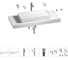 Раковина 75 см со столешницей 120 см Wellsee Pure BY Wellsee в наборе 10 в 1 201011751 1