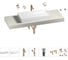 Раковина Wellsee 75 см со столешницей 140 смPure BY201011799 в наборе 10 в 1 201011799 1