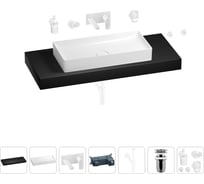 Раковина 75 см со столешницей 120 см Wellsee Pure BY Wellsee в наборе 9 в 1 201011785