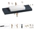Раковина 75 см со столешницей 140 см Wellsee Pure BY Wellsee в наборе 10 в 1 201011819 1