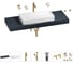 Раковина 75 см со столешницей 140 см Wellsee Pure BY Wellsee в наборе 10 в 1 201011813 1