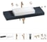 Раковина 75 см со столешницей 140 см Wellsee Pure BY Wellsee в наборе 10 в 1 201011814 1