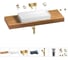 Раковина Wellsee 75 см со столешницей 140 смPure BY201011848 в наборе 9 в 1 201011848 1