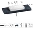 Раковина 75 см со столешницей 140 см Wellsee Pure BY Wellsee в наборе 9 в 1 201011826 1