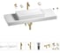 Раковина 75 см со столешницей 140 см Wellsee Pure BY Wellsee в наборе 10 в 1 201011873 1