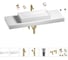 Раковина 75 см со столешницей 140 см Wellsee Pure BY Wellsee в наборе 10 в 1 201011878 1