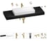 Раковина 75 см со столешницей 140 см Wellsee Pure BY Wellsee в наборе 10 в 1 201011898 1