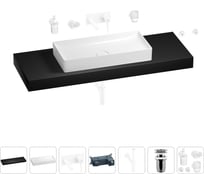 Раковина 75 см со столешницей 140 см Wellsee Pure BY Wellsee в наборе 9 в 1 201011910