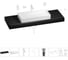 Раковина 75 см со столешницей 140 см Wellsee Pure BY Wellsee в наборе 10 в 1 201011900 1