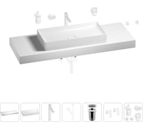 Раковина 75 см со столешницей 140 см Wellsee Pure BY Wellsee в наборе 10 в 1 201011880
