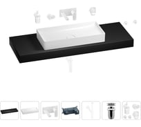 Раковина 75 см со столешницей 140 см Wellsee Pure BY Wellsee в наборе 9 в 1 201011905