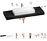 Раковина 75 см со столешницей 140 см Wellsee Pure BY Wellsee в наборе 10 в 1 201011899 1