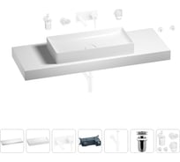 Раковина 75 см со столешницей 140 см Wellsee Pure BY Wellsee в наборе 9 в 1 201011890