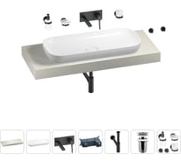 Раковина Wellsee 90 см со столешницей 120 смCroquisв наборе 9 в 1 201008387