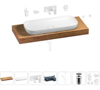 Раковина 90 см со столешницей 120 см Wellsee Croquis в наборе 9 в 1 201008425