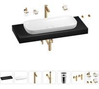 Раковина 90 см со столешницей 120 см Wellsee Croquis в наборе 10 в 1 201008473