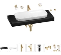 Раковина 90 см со столешницей 120 см Wellsee Croquis в наборе 10 в 1 201008478