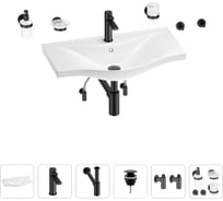 Раковина для ванной Wellsee Bisou 201007407 в наборе 9 в 1