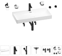 Раковина для ванной Wellsee Bromance в наборе 9 в 1 201007637