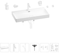 Раковина для ванной Wellsee Bromance в наборе 9 в 1 201007620