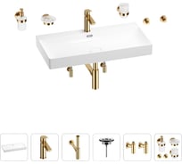 Раковина для ванной Wellsee Bromance в наборе 9 в 1 201007633