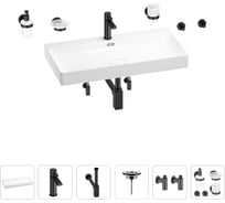 Раковина для ванной Wellsee Bromance в наборе 9 в 1 201007617