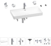 Раковина для ванной Wellsee Bromance в наборе 9 в 1 201007646