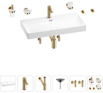 Раковина для ванной Wellsee Bromance в наборе 9 в 1 201007608