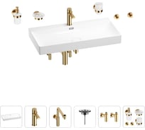 Раковина для ванной Wellsee Bromance в наборе 9 в 1 201007648