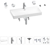 Раковина для ванной Wellsee Bromance в наборе 9 в 1 201007631