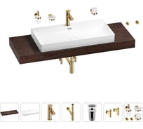 Раковина Wellsee 90 см со столешницей 140 смBromanceв наборе 10 в 1 201013743